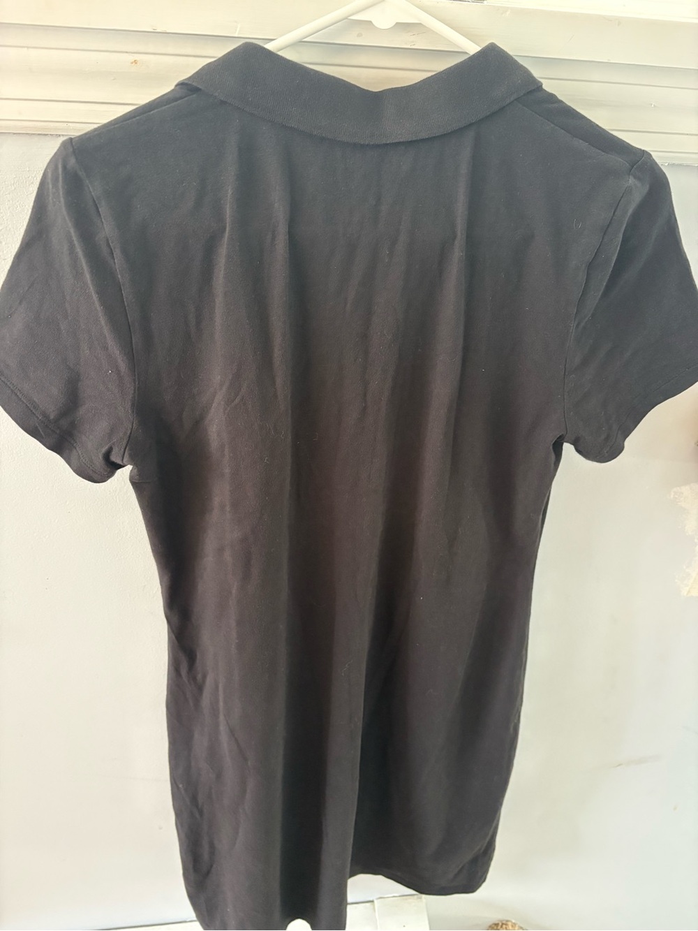 Michael Kors Black Polo Dress-Style Top with Gold Zip - Picture 5 of 5